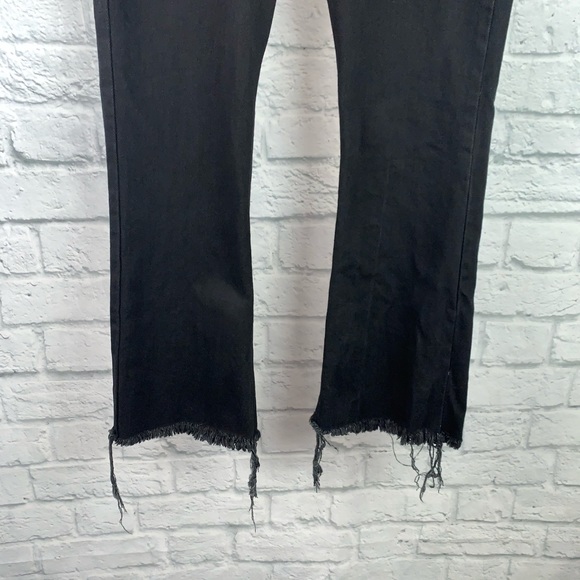 Asos Raw Hem Black Denim Maternity Jeans 6 - Picture 3 of 8